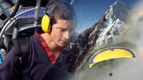 Bear Grylls flies his Paramania Revolution over Everest